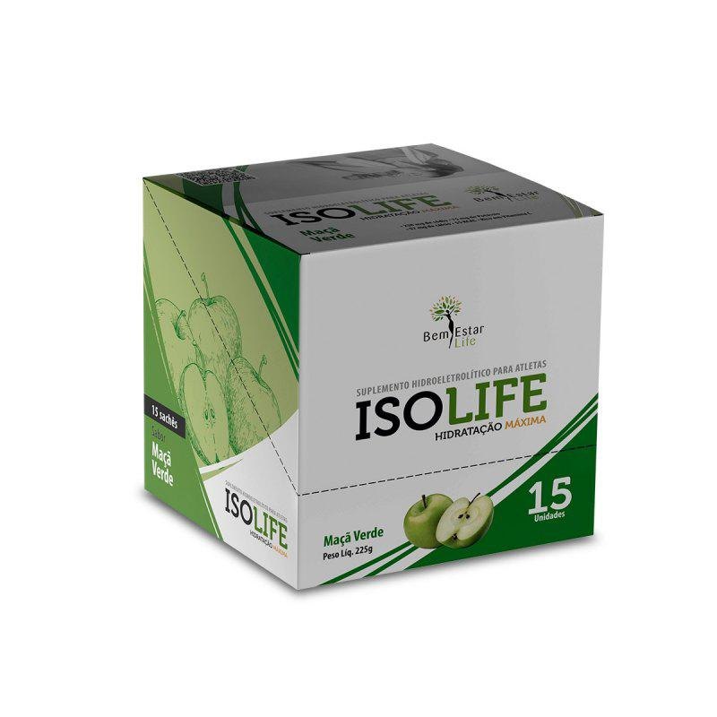 ISOLIFE - ISOTONICO - 15 SACHET  MAÇÃ VERDE